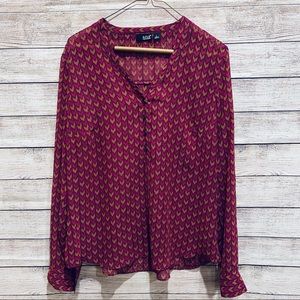 🌻a.n.a chevron print blouse